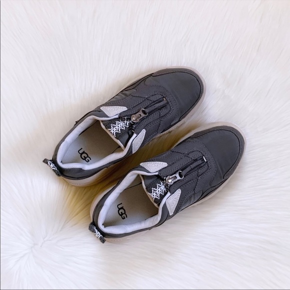 UGG CA805 Zip Sneakers In Charcoal - Picture 2 of 7